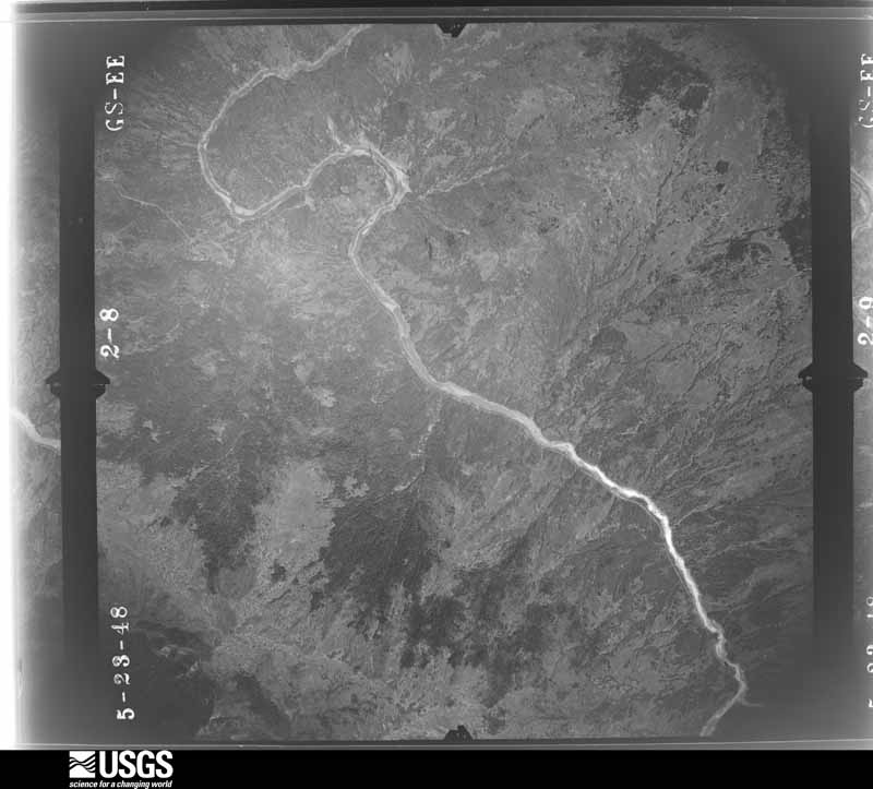 U.S. Geological Survey aerial photograph, 1948-06-19, scale 1:43000