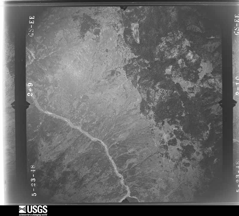 U.S. Geological Survey aerial photograph, 1948-06-19, scale 1:43000
