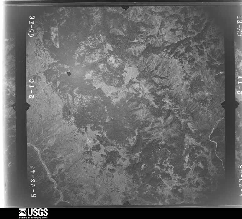 U.S. Geological Survey aerial photograph, 1948-06-19, scale 1:43000