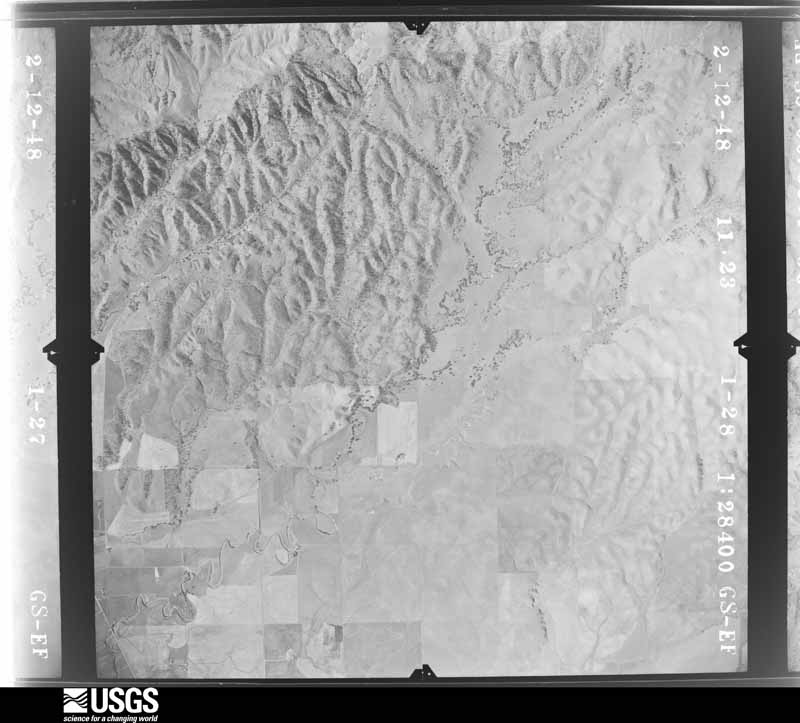 U.S. Geological Survey aerial photograph, 1948-02-12, scale 1:28400