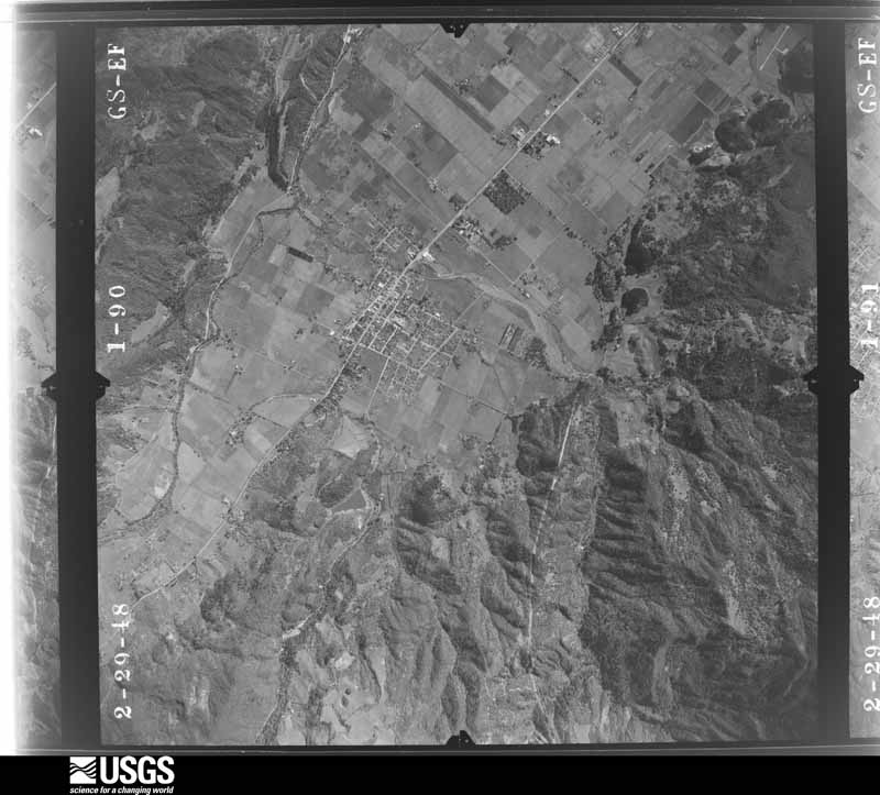 U.S. Geological Survey aerial photograph, 1948-02-29, scale 1:32000