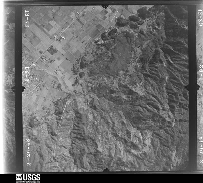 U.S. Geological Survey aerial photograph, 1948-02-29, scale 1:32000