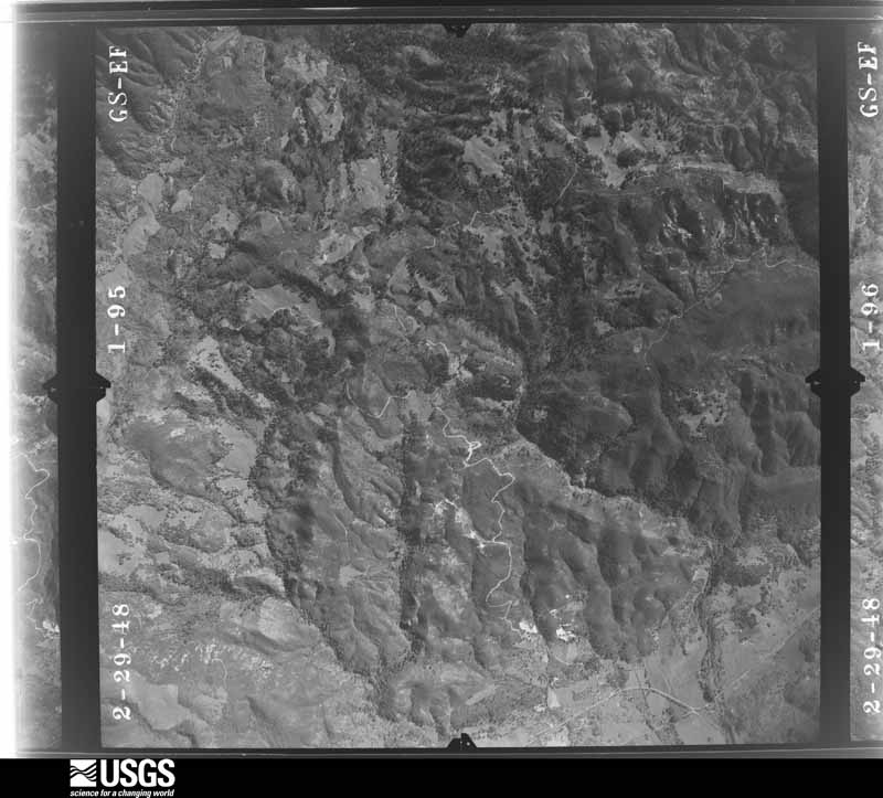 U.S. Geological Survey aerial photograph, 1948-02-29, scale 1:32000
