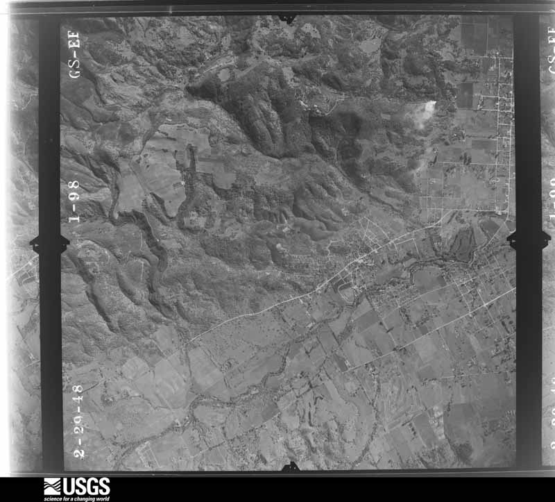 U.S. Geological Survey aerial photograph, 1948-02-29, scale 1:32000