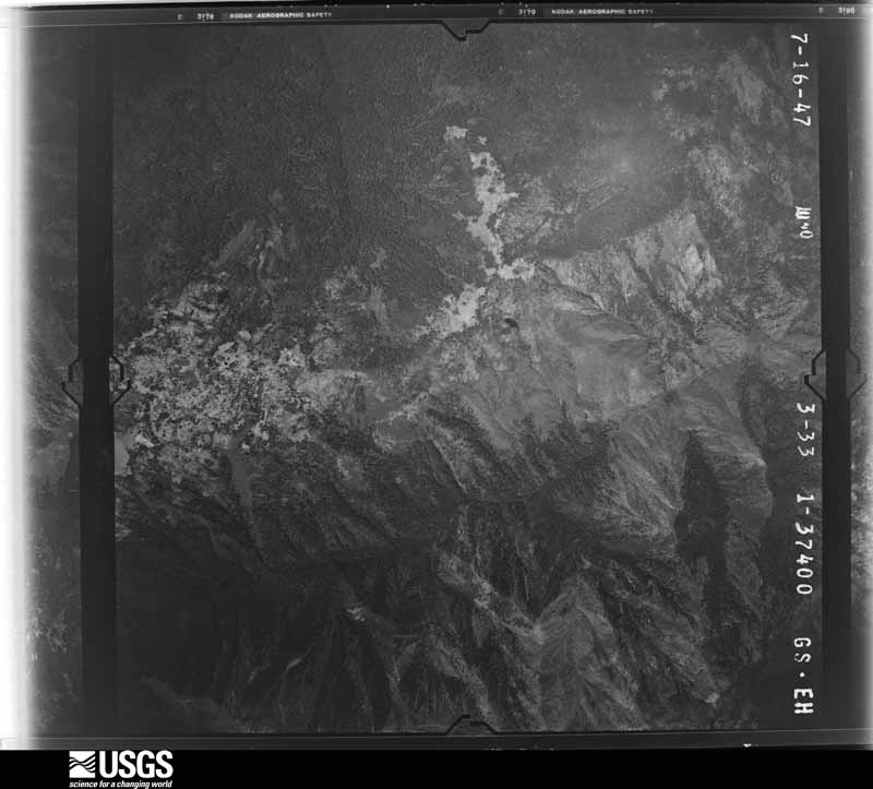 U.S. Geological Survey aerial photograph, 1947-07-16, scale 1:37400