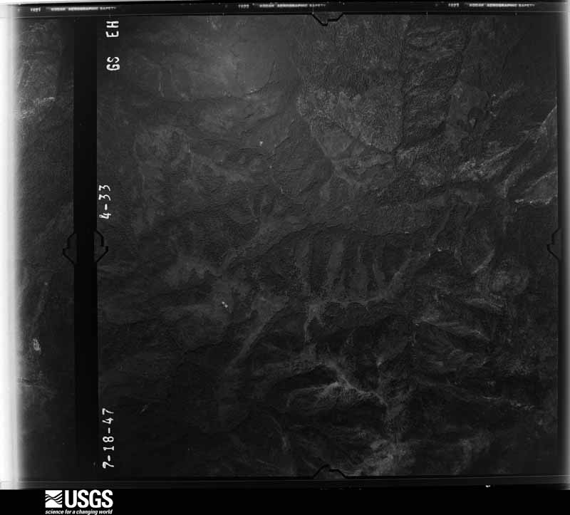 U.S. Geological Survey aerial photograph, 1947-07-18, scale 1:37400
