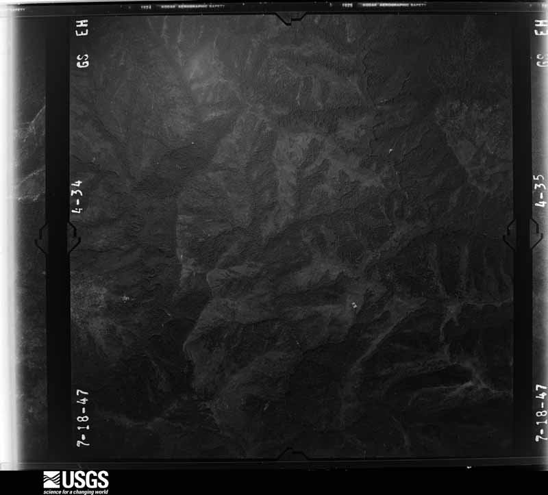 U.S. Geological Survey aerial photograph, 1947-07-18, scale 1:37400