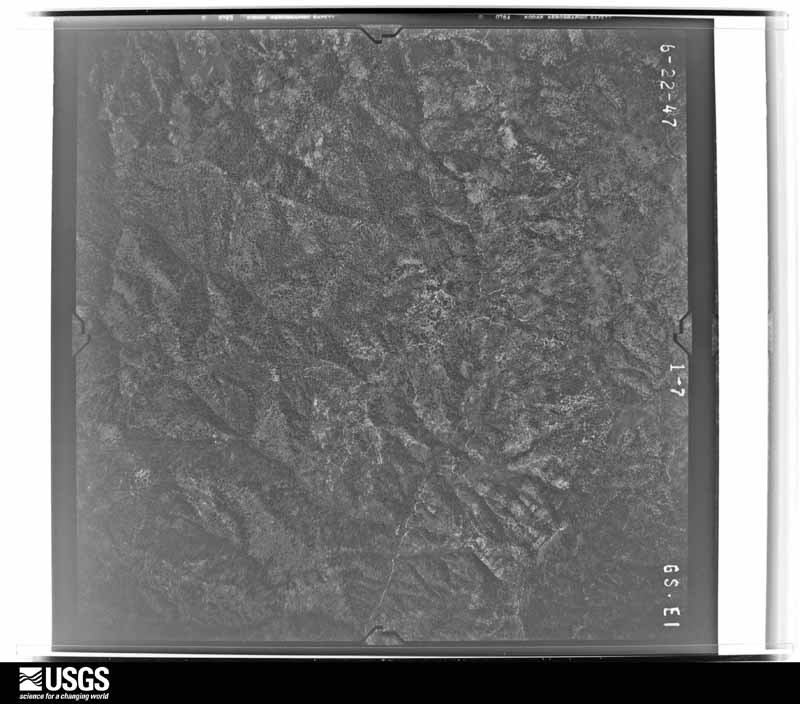 U.S. Geological Survey aerial photograph, 1947-07-08, scale 1:37400