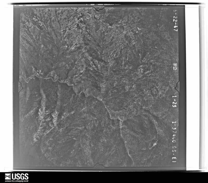 U.S. Geological Survey aerial photograph, 1947-07-08, scale 1:37400