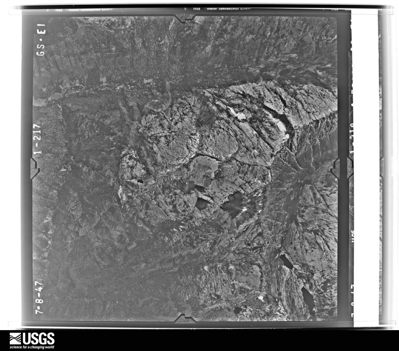 U.S. Geological Survey aerial photograph, 1947-07-08, scale 1:37400