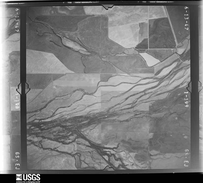 U.S. Geological Survey aerial photograph, 1947-06-13, scale 1:23600