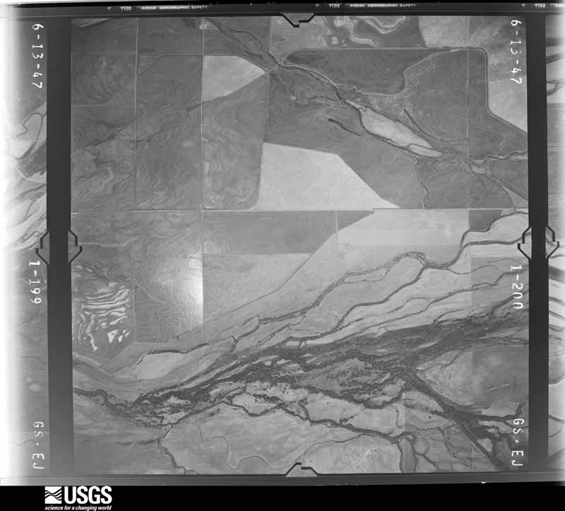 U.S. Geological Survey aerial photograph, 1947-06-13, scale 1:23600
