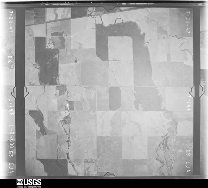 U.S. Geological Survey aerial photograph, 1947-08-05, scale 1:23600