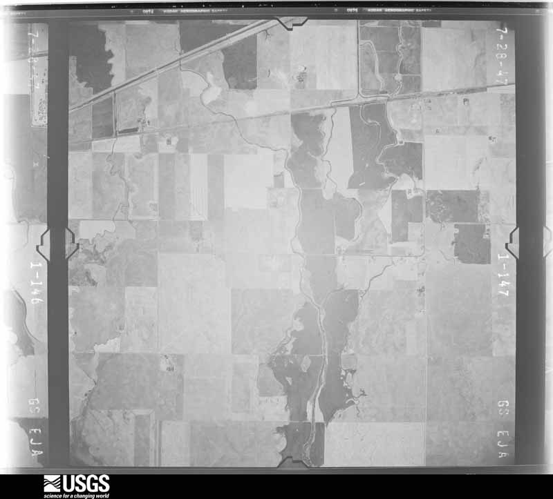 U.S. Geological Survey aerial photograph, 1947-08-05, scale 1:23600