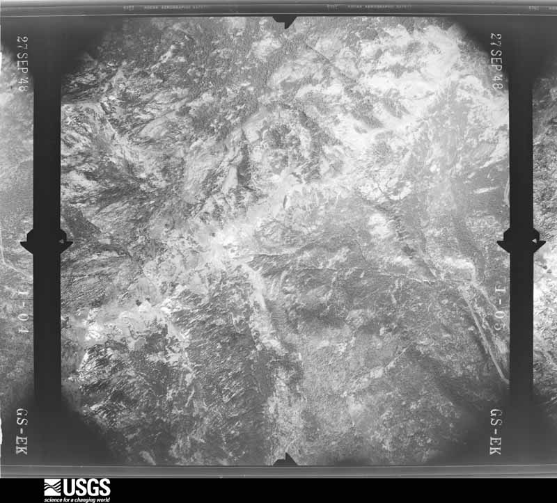 U.S. Geological Survey aerial photograph, 1948-10-21, scale 1:43200