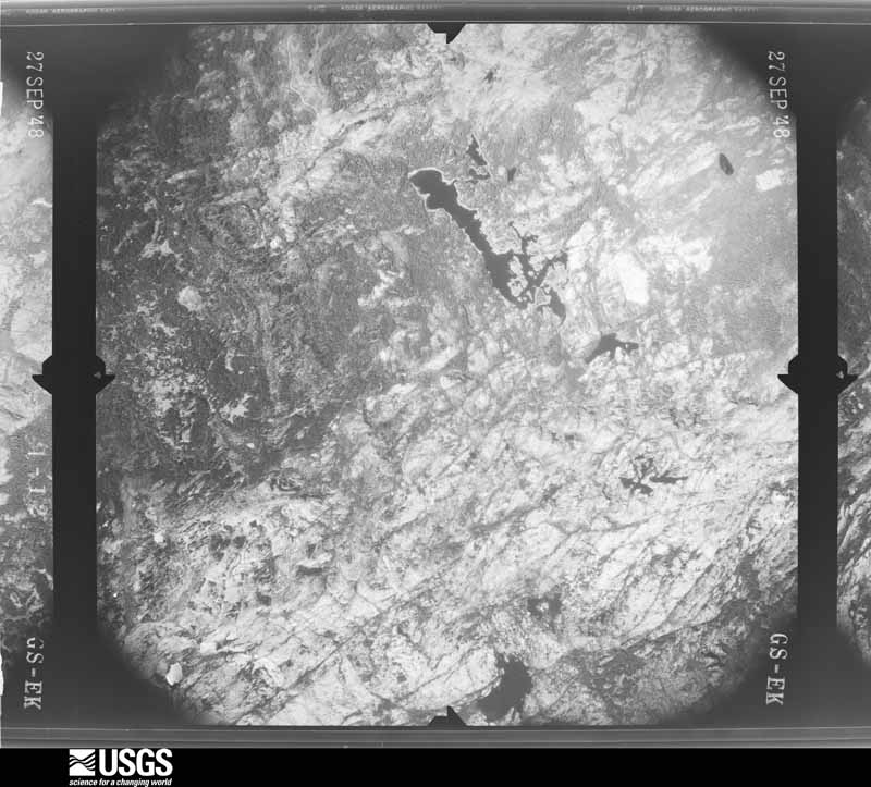 U.S. Geological Survey aerial photograph, 1948-10-21, scale 1:43200