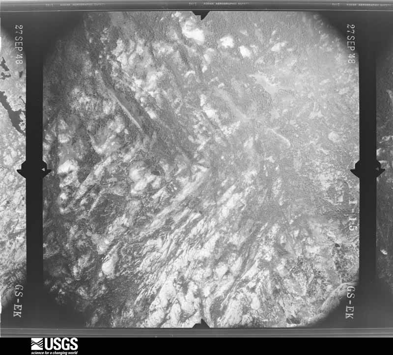 U.S. Geological Survey aerial photograph, 1948-10-21, scale 1:43200