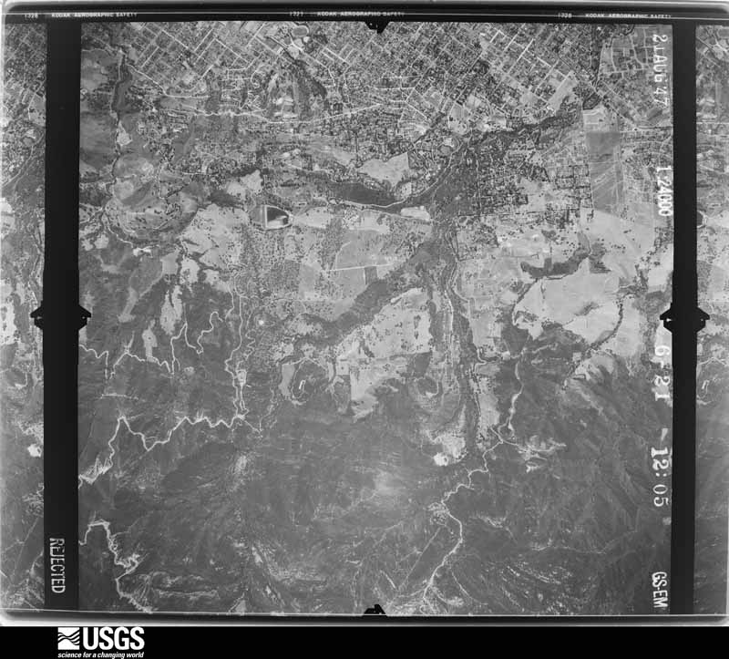 U.S. Geological Survey aerial photograph, 1947-08-21, scale 1:24000