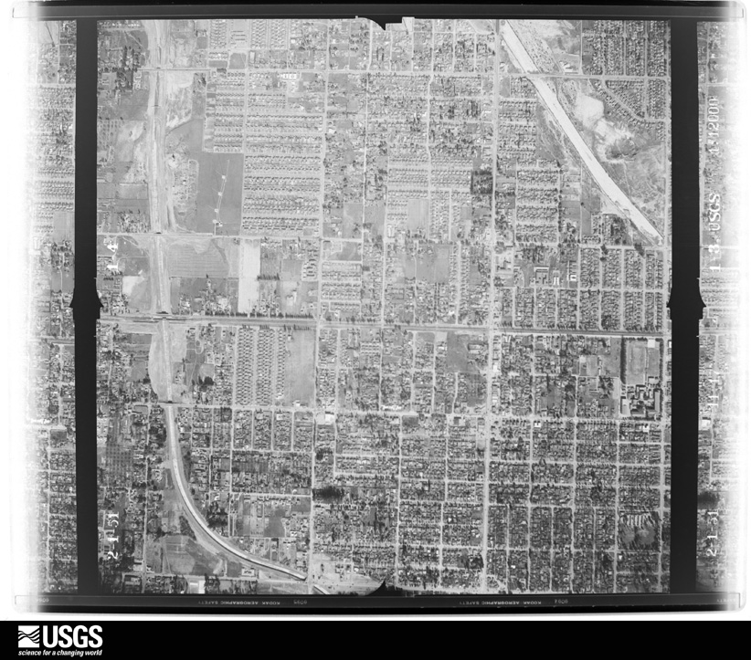 U.S. Geological Survey aerial photograph, 1951-02-01, scale 1:12000