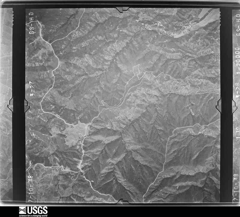 U.S. Geological Survey aerial photograph, 1948-07-10, scale 1:20000