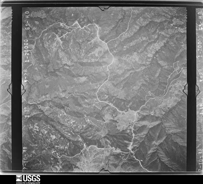 U.S. Geological Survey aerial photograph, 1948-07-10, scale 1:20000