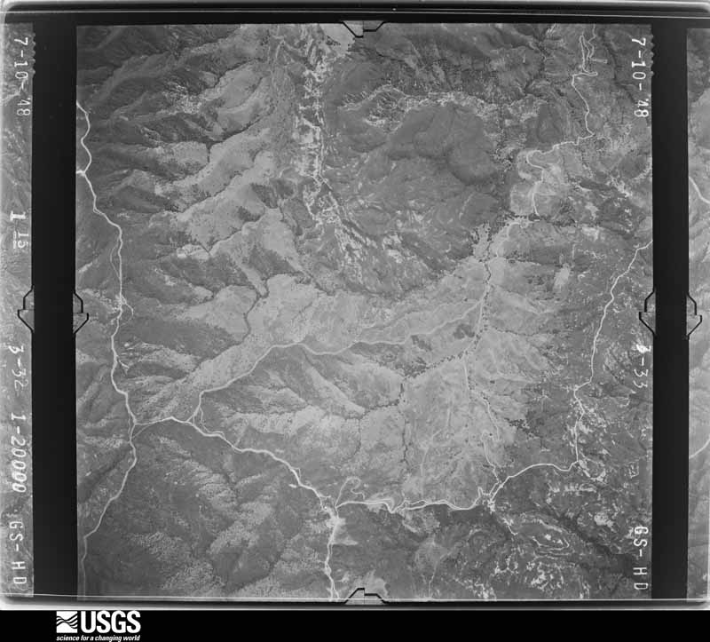 U.S. Geological Survey aerial photograph, 1948-07-10, scale 1:20000