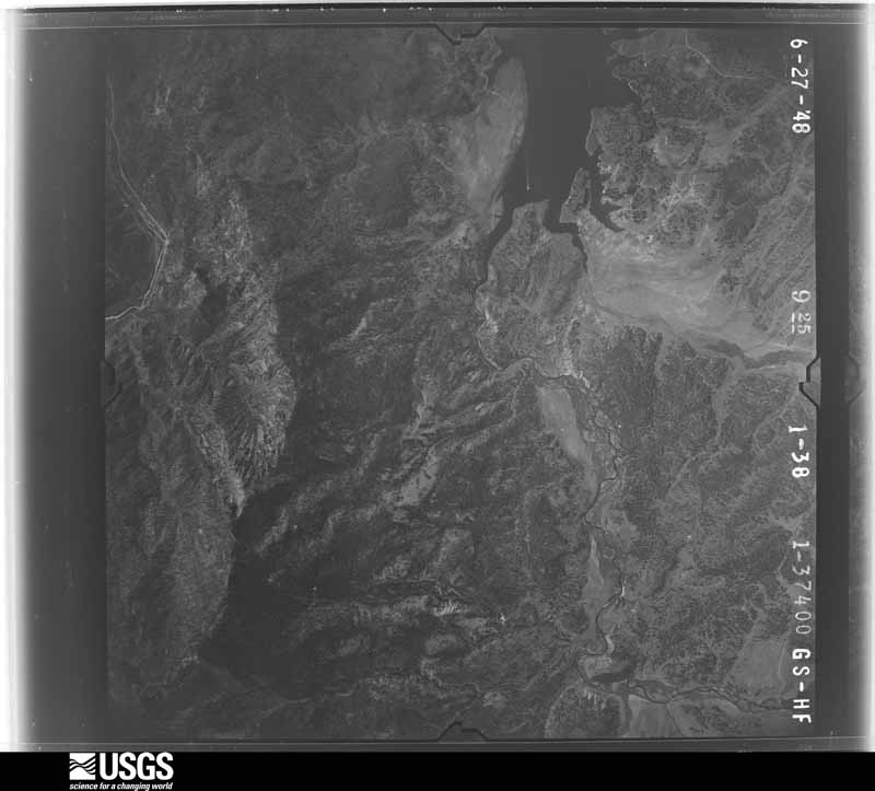 U.S. Geological Survey aerial photograph, 1948-06-01, scale 1:37400