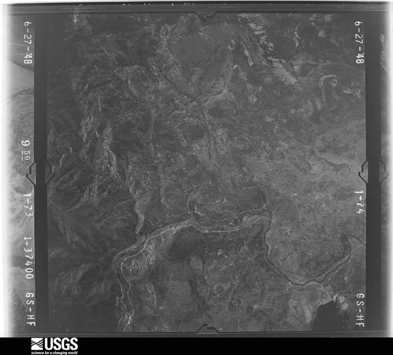 U.S. Geological Survey aerial photograph, 1948-06-01, scale 1:37400