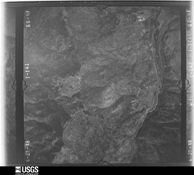 U.S. Geological Survey aerial photograph, 1948-06-01, scale 1:37400