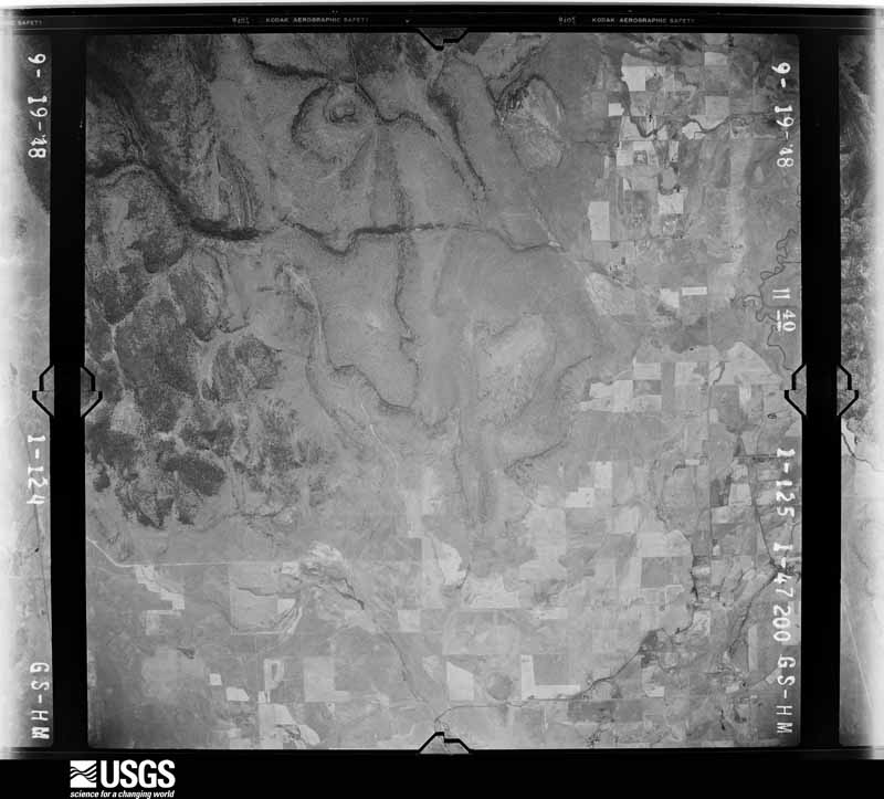 U.S. Geological Survey aerial photograph, 1948-09-20, scale 1:47200