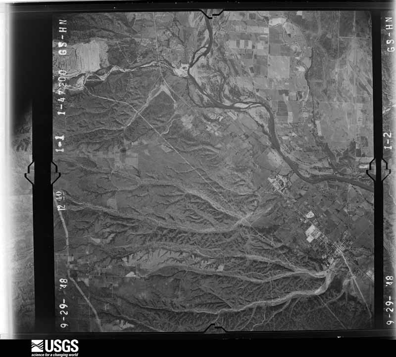 U.S. Geological Survey aerial photograph, 1948-09-29, scale 1:47200
