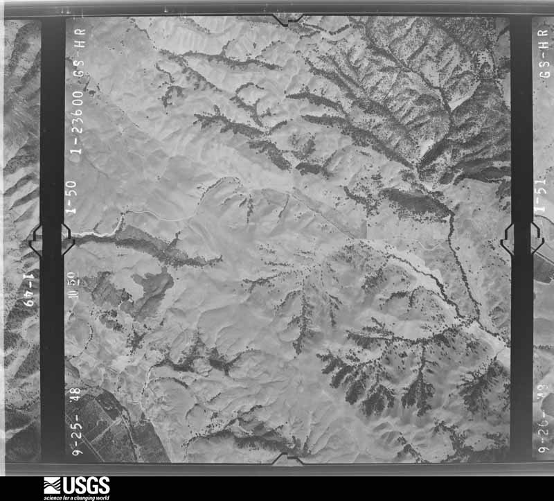 U.S. Geological Survey aerial photograph, 1948-09-25, scale 1:23600