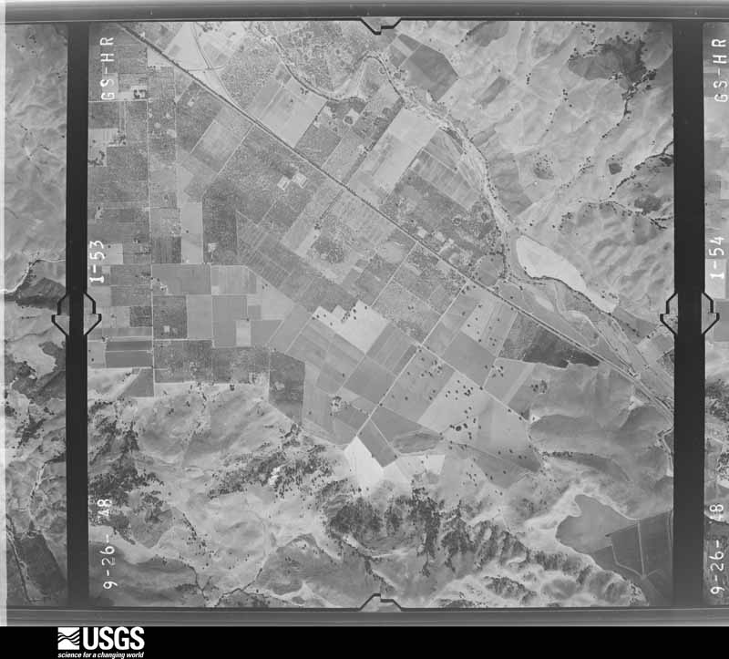 U.S. Geological Survey aerial photograph, 1948-09-26, scale 1:23600
