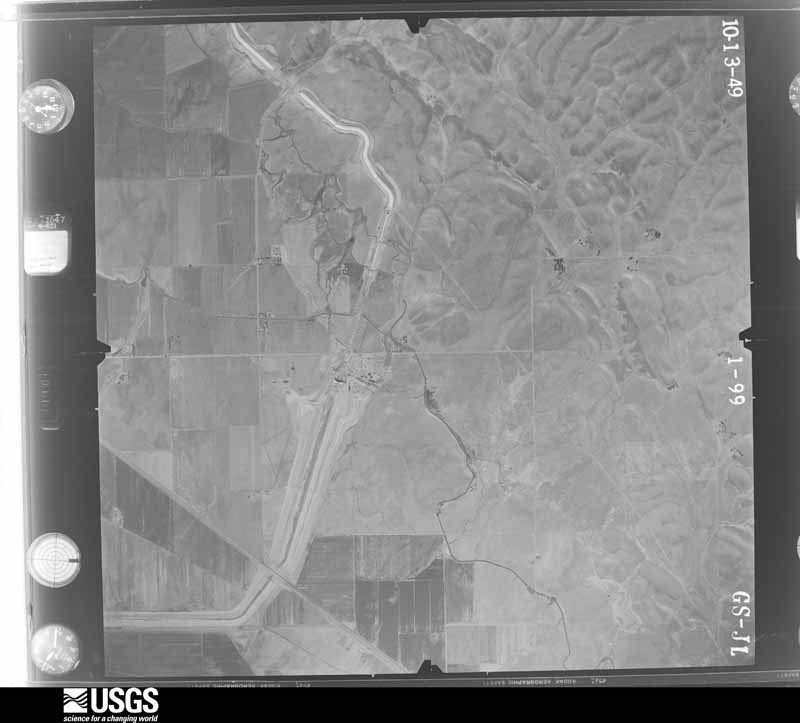 U.S. Geological Survey aerial photograph, 1949-10-01, scale 1:23600
