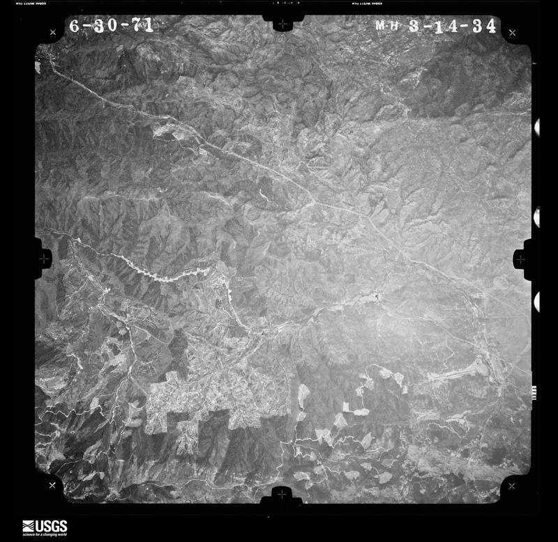 U.S. Geological Survey aerial photograph, 1971-06-30, scale 1:80000