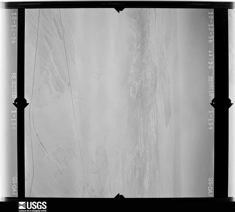 U.S. Geological Survey aerial photograph, 1956-10-10, scale 1:14500