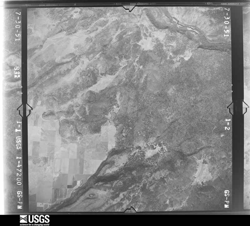 U.S. Geological Survey aerial photograph, 1951-07-01, scale 1:47200