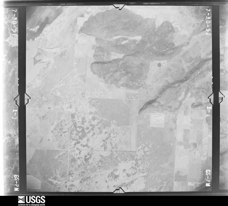 U.S. Geological Survey aerial photograph, 1951-07-01, scale 1:47200
