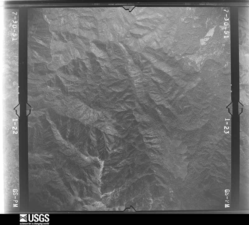 U.S. Geological Survey aerial photograph, 1951-07-01, scale 1:47200