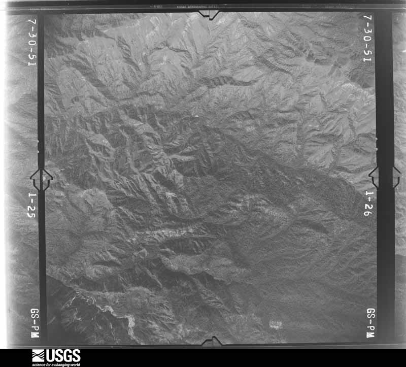 U.S. Geological Survey aerial photograph, 1951-07-01, scale 1:47200