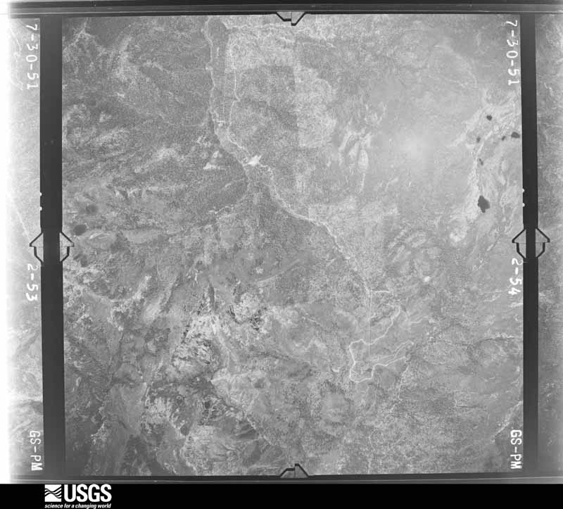 U.S. Geological Survey aerial photograph, 1951-07-01, scale 1:47200