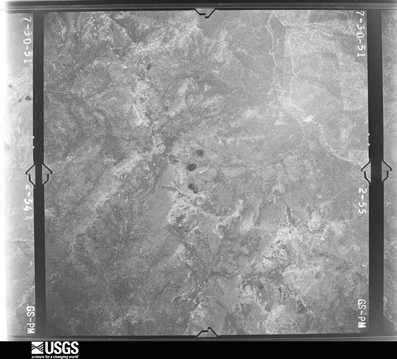 U.S. Geological Survey aerial photograph, 1951-07-01, scale 1:47200