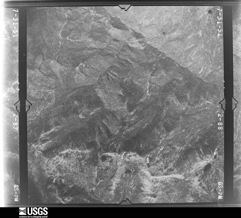 U.S. Geological Survey aerial photograph, 1951-07-01, scale 1:47200