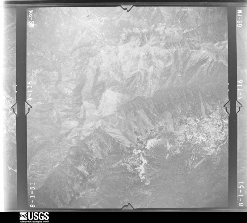 U.S. Geological Survey aerial photograph, 1951-07-01, scale 1:47200