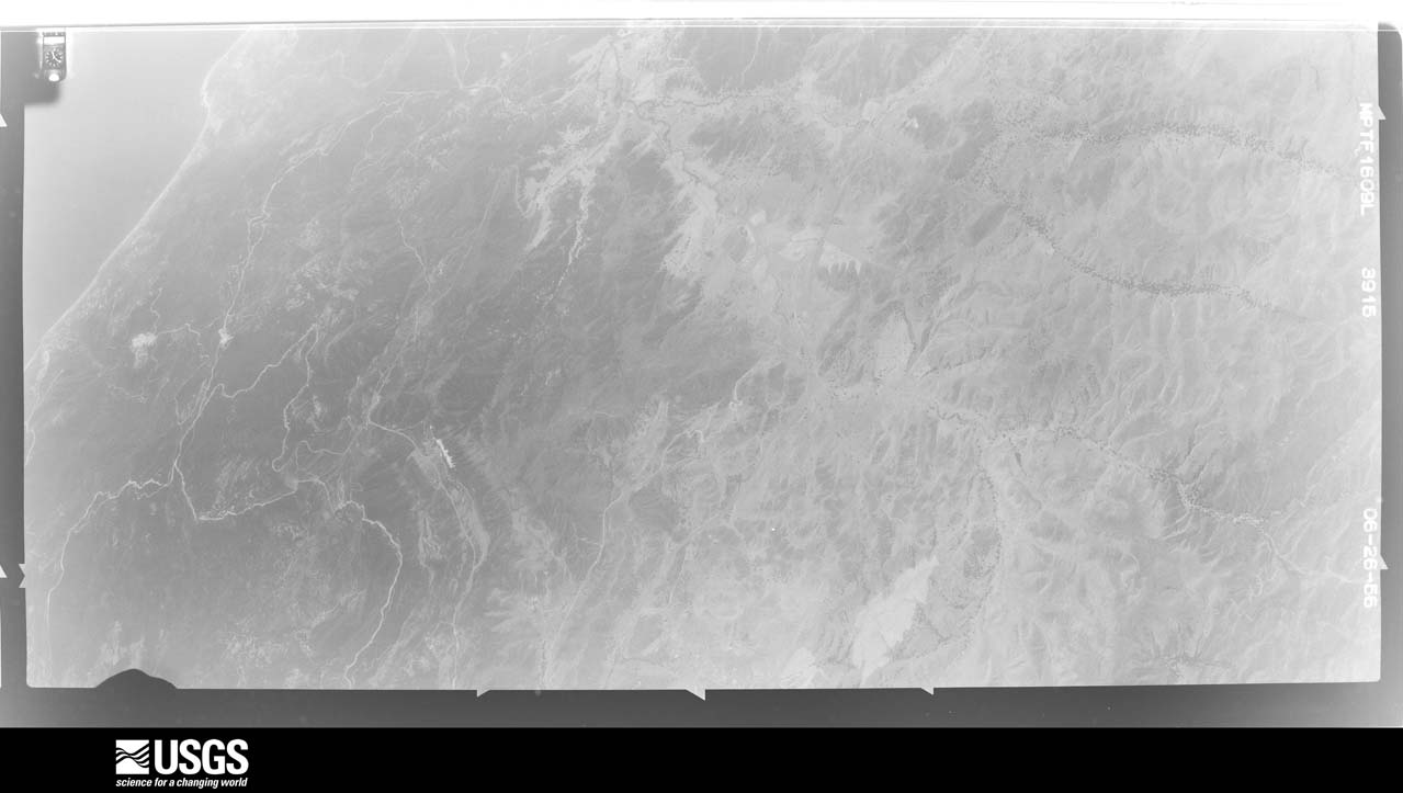 U.S. Geological Survey aerial photograph, 1956-06-26, scale 1:21660