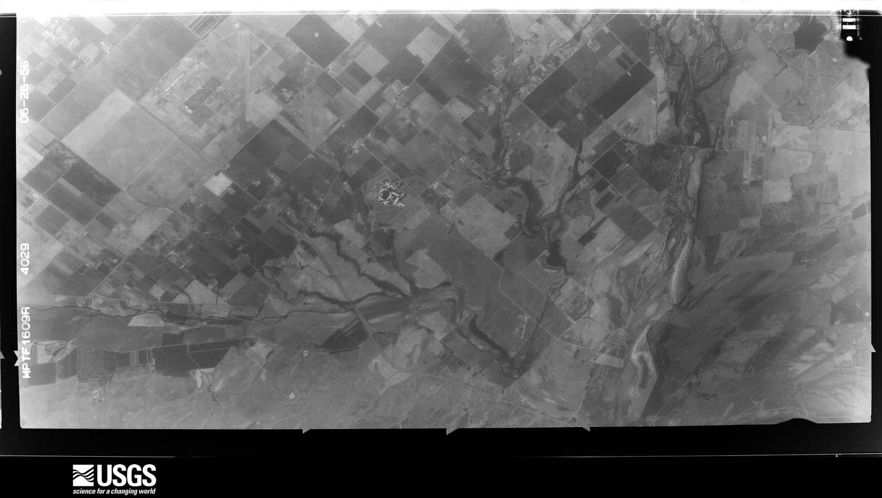 U.S. Geological Survey aerial photograph, 1956-06-26, scale 1:21660