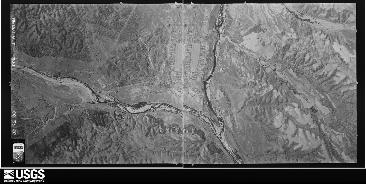 U.S. Geological Survey aerial photograph, 1956-06-27, scale 1:34000