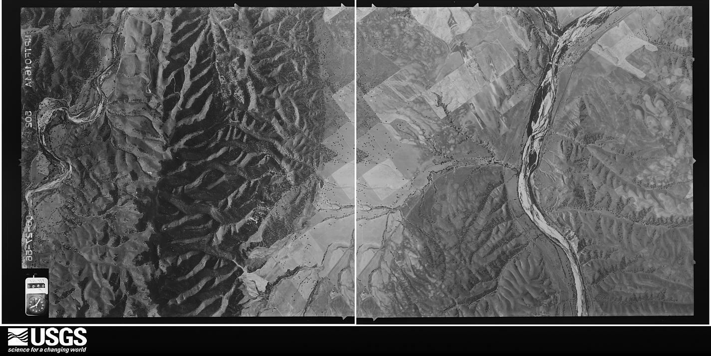 U.S. Geological Survey aerial photograph, 1956-06-27, scale 1:34000