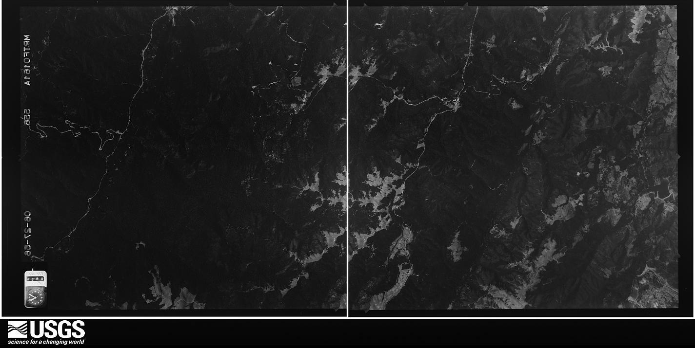 U.S. Geological Survey aerial photograph, 1956-06-27, scale 1:34000