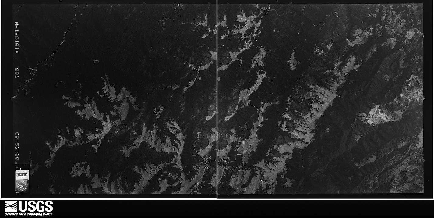U.S. Geological Survey aerial photograph, 1956-06-27, scale 1:34000